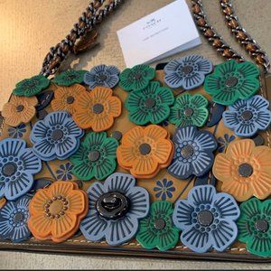 COACH TEA ROSE HANDBAG